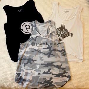 Bundle of 3 Pure Barre tanks